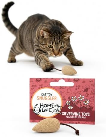 HomeLife Pet Snuggler Cat Toy – 100% Natural Silvervine Cat Toy, Handmade Farm-to-Toy Interactive Cat Toy for Comfort, Play, Chewing & Indoor Cat Enrichment