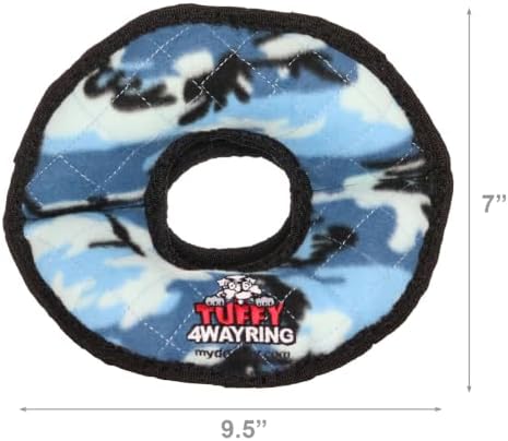 TUFFY® 2 Pack Ultimate 4Way Ring Ultra Durable Plush Dog Toys