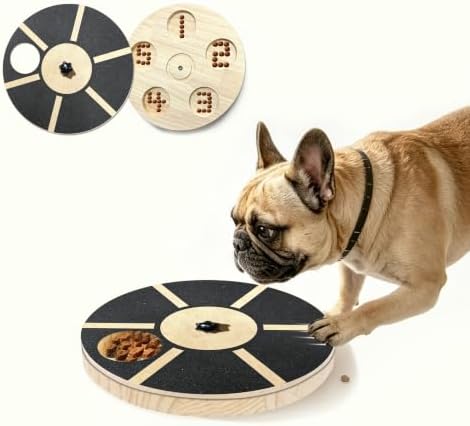 Dog Nail Scratch Pad with Treat Box, Upgraded Rotating Dog Nail Scratch Board with Adjustable Resistance, Interactive Dog Nail File Toy for Paw Scratch Training, Nail Trimmer Alternative