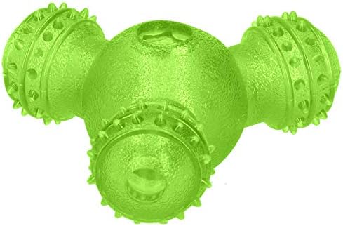 PET Interactive Feeder Ball Durable Teeth Cleaning Toy for Teddy Golden Retriever (Green)