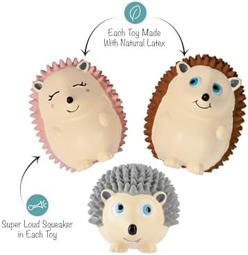 Fringe Studio Dog Toy Set, On A Roll, 3Pc Mini, Latex, Pet Shop Collection (367041)