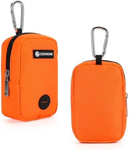 Small Dog Treat Bag, Portable Dog Treat Bag for Leash with Clip, Puppy Training Bags Built in Poop Bag Dispenser, Pocket Sized Dog Treats Pouch, Doggie Snack Rewards Bag, Dog Treat Carrier