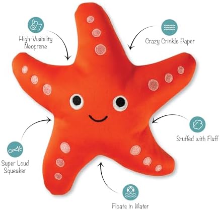Fringe Studio Shelly Floating Dog Toys, Pet Shop Collection (640004)
