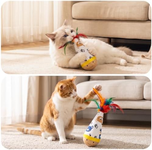 35 Pcs Interactive Cat Toys for Indoor Cats, S-Shaped Kitten Play Tube Toy