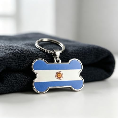 HSIAHOU Custom Pet ID Tags, Personalized Dog Tag Cat Tag(Argentina)