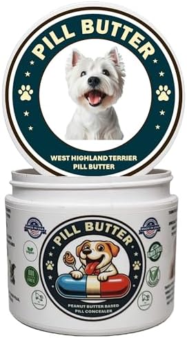 Peanut Butter Dog Pill Wrap - West Highland Terrier Label