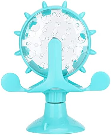 GLOGLOW Interactive Feeder – Adjustable Treat Dispensing Cat Toy, Slow Feeder for Digestion, BPA-Free Plastic, Lightweight & Dishwasher Safe, Blue