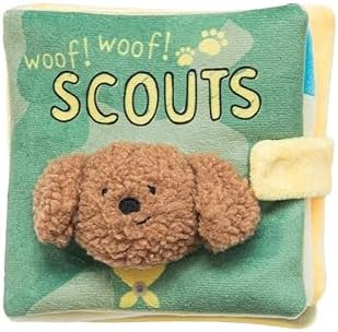 StarSnowe×Cute Dog Enrichment Toys,Squeaky Snuffle Book Series,Interactive Sniff Mat for Mental Stimulation & Slow Feeding,Treat Puzzle Toys for Puppy,Crinkle Gifts (Light Green - Scouts)