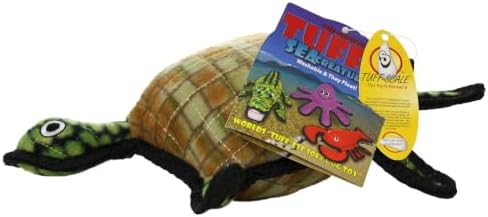 TUFFY® : 2 Pack Turtle Dog Toy: Ultra Durable Plush Toy with Multiple Layers & Reinforced Seams, Washable and Floats, Original Construction
