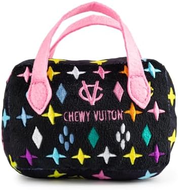 Haute Diggity Dog Chewy Vuiton Handbag Plush Dog Toy, Designer Parody Toy