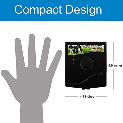SXDD Electric Dog Fence, Ground & Underground Pet Containment System, Waterproof Receiver Collar for Easy Setup and Superior Longevity and Continued Reliable Pet Safety(for 1 23Dogs),for1dog