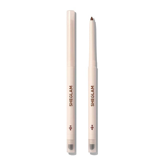 SHEGLAM Gel Glide Eyeliner Pencil Creamy Waterproof Smudgeproof Longwearing Eyeliner-Brown