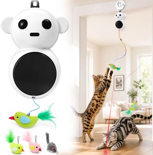 Interactive Cat Toys for Indoor Cats, Automatic Moving Toy with Flying Bird