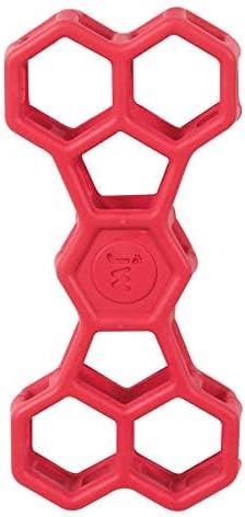 JW Pet HOL-ee Football Dog Toy Puzzle Ball, Natural Rubber, Large