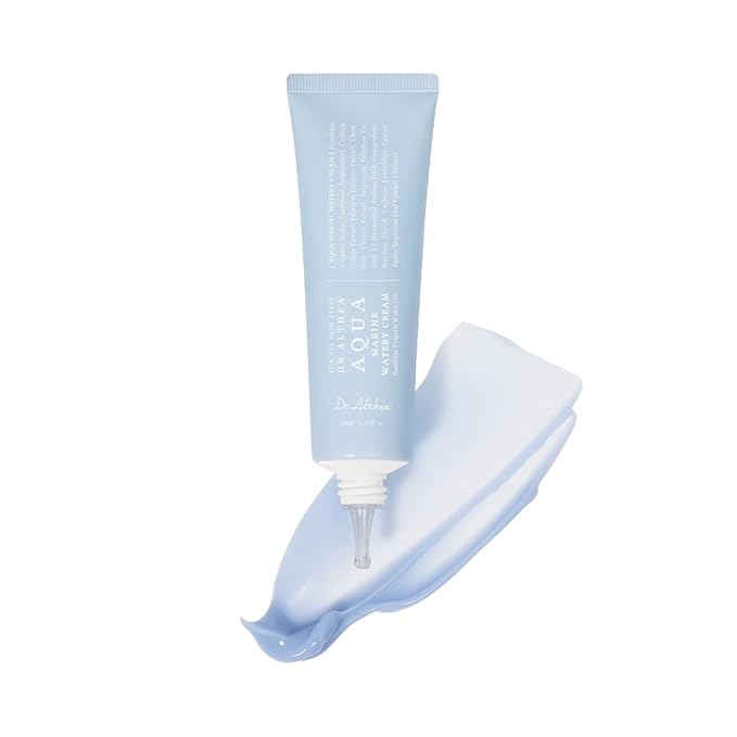 Dr.Althea Aqua Marine Watery Cream | Daily Face Moisturizer for All Skin Types | Deep Hydration Face Cream with Hyaluronic Acid | Vegan Korean Skincare, 1.69 Fl Oz