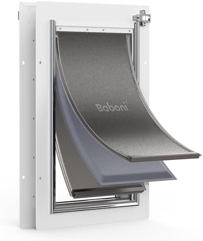 Baboni Dog Door for Door,Metal Frame,Medium