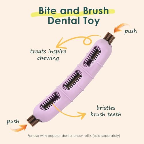 Bite and Brush Dog Chew Toy for Puppy Teeth Cleaning
