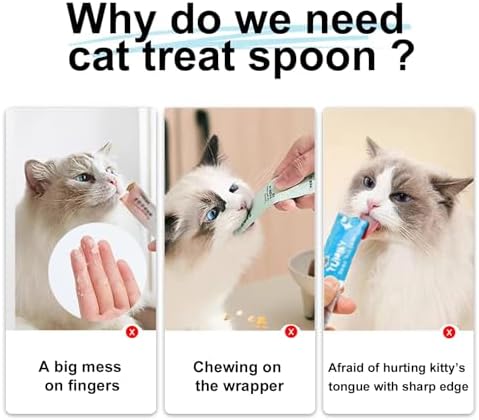 3PC Churu Spoon for Kitten Roller,Easier to Squeeze