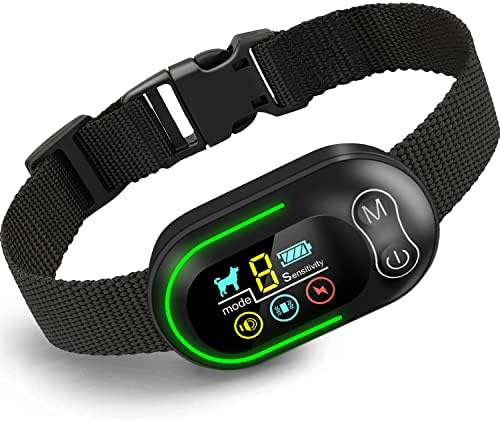 Dog Bark Collar,Rechargeable Smart Barking Collar, Anti Barking Training Collar with 5 Adjustable Sensitivity & Beep Vibration Shock, Bark Shock Collar for Large Medium Small Dogs