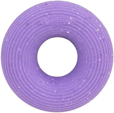 Flex-Force Ring Dog Toy for Fetch & Chew, Solid Core & Floats in Water, Vanilla-Roast Scent for Sensory Play, Power Chewers, All Breed Sizes, 4.6"