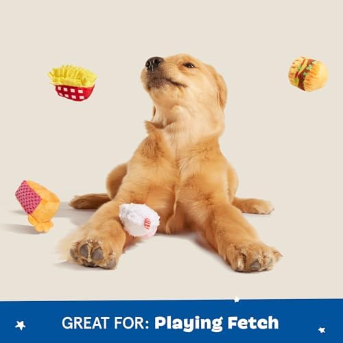 BarkBox Dine & Dash Interactive Plush Dog Toy Bundle
