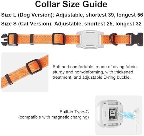 Pet GPS Tracking Collar for Fence & Dog Training with Wireless Monitoring, No Subscription, Waterproof, Long Battery Life, iOS & Android App (15-22 inches, Large)