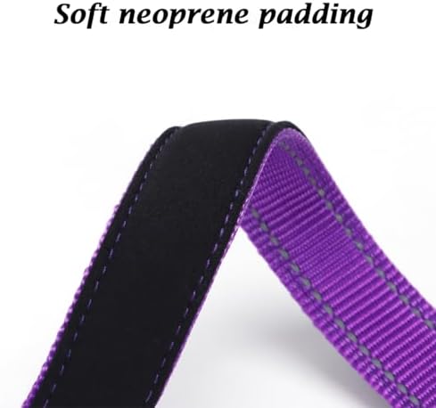 Personalized Reflective Dog Collar with Custom Embroidery - Durable Nylon, POM Buckle, Night Safety, Pet ID Collar