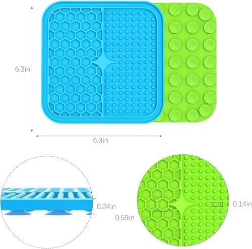 MateeyLife Lick Mat for Dogs & Cats, Slow Feeder Licking Pads for Boredom