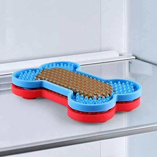 Lick Mat for Dogs - 2 Pack Peanut Butter Licking Mats, Slow Feeding Bowl, Tattoo and Anxiety Reducer for Pet Food, Yogurt, Bath, Grooming and Training