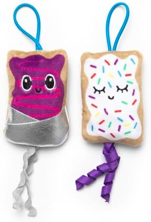 Quirky Kitty Flingin Purr Tarts Catnip Filled Interactive Cat Toys, 2 Pack