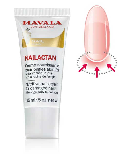 Mavala Nutritive Nail Cream Nailactan for Damaged Nails | Nail Care with Restorative Ingredients for Longer, Healthier Nails | Nail Strengthener + Hardener | 0.5 oz