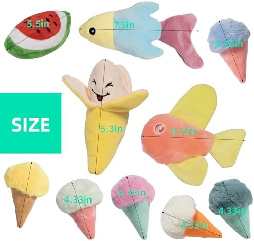 19 Pack Dog Toys for Small Dogs, Squeaky Dog Toy Bulk For Puppy Teething