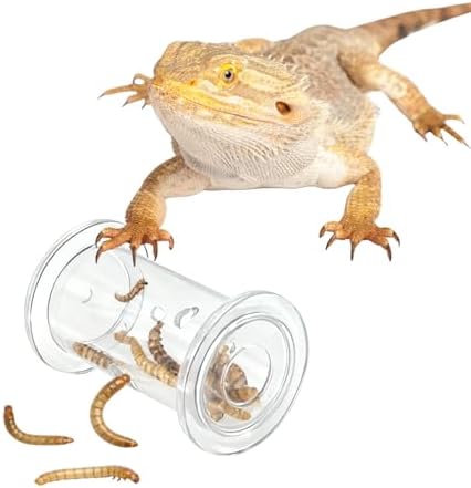 Bearded Dragon Feeder Toy - Lizard Enrichment Interactive Toy Reptile Terrarium Tank Decor Foraging Accessories for Gecko, Lizard, Bearded Dragon,Chameleon Small Animals