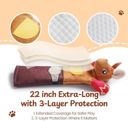 Cat Wrestling Glove, 22 inch Cat Puppet Wrestler with 5 Catnip Pouches & 3 Layer Resistant Protection, Interactive Cat Toy with Treat Pocket for Boredom Relief & Mental Stimulation