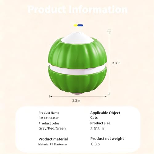 Interactive Cat Toys for Indoor Cats,Automatic Moving Kitten Toys
