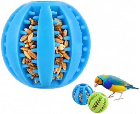 2 Pack Foraging Toys for Birds, Small Animals Slow Feeder