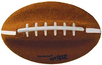Nylabone Power Play Felt Football Gripz Fetch Toy, Squeaky Ball Chew Toy for Dogs, Medium (1 Count)