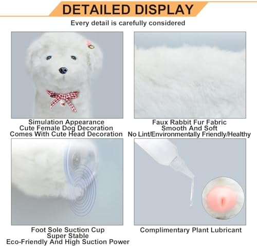 Male Dog Silicone Mating Toy, Dogs Interactive Sleeping Toys, Pet Dog Partner Toy for Male Estrus Dog,13cm