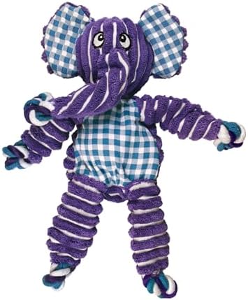 KONG Floppy Knots Rope and Plush Dog Toy, Elephant, Medium/Large
