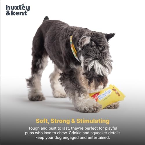 Huxley & Kent Tiny Tuff Plush Dog Toy, Mutterfinger