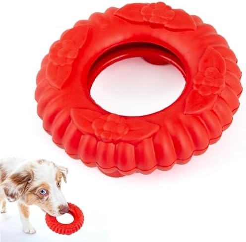 Jeffers Pet Natural Rubber Dog Chew Toy – Red Virgo, Large - Vanilla Scent, Durable, Non-Toxic, Dishwasher Safe, Interactive Fetch & Tug Toy - Perfect for Training Medium Chewers