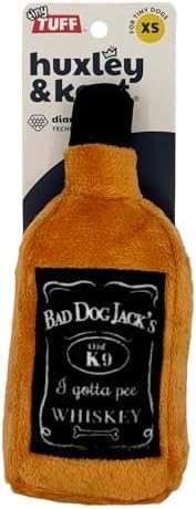 Huxley & Kent Tiny Tuff Plush Dog Toy, Bad Dog Jack's Whiskey