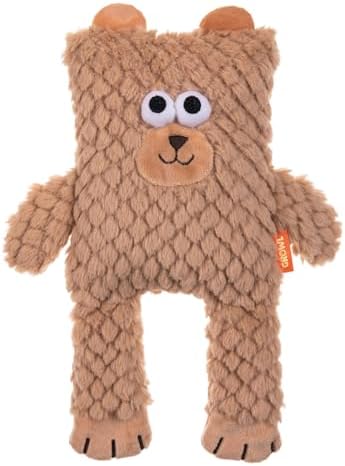 Block Heads Plush Dog Toy - Ruff Guard Technology - Oversized Squeaker Dog Squeaky Toys - Stuffingless Legs Design - Suitable for All Breeds - Interactive Perfect Bite-Size Shape for Thrashing Fun