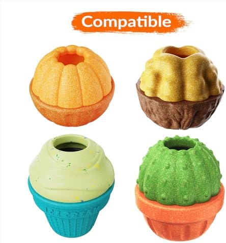 KADTC 6-Pack Frozen Treat Cups with Lid for 3-in-1 FrostLick Dog Lick Ball | BPA, PVC, & Phthalates-Free & Non-Stick & Easy to Clean