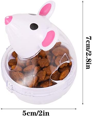 2Pcs Cat Treat Dispenser Toy, Mouse Shape Cat Interactive Toy and Food Dispenser for Pet Increases IQ Interactive & Food Dispensing