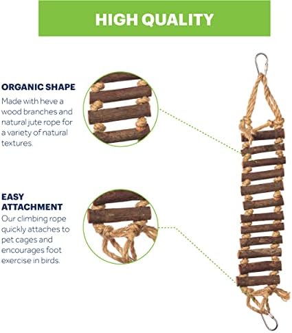 Prevue Pet Products Rope Ladder Bird Toy Hanging Birdcage Toy for Climbing