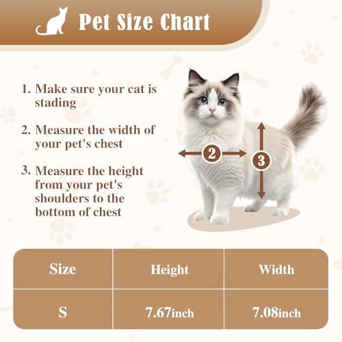 Smart Cat Door for Interior & Exterior, Automatic Opening Cat Door, Flap Opening is 7.67’’ (H) by 7'' (W), RFID Cat Pet Door with 4 RFID Collar Sensor Keys & 1 Remote & 4 Way Locking Cat Flap,