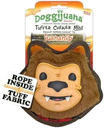 Doggijuana Tuffer Chewer Dog Toy, Werewolf | Fall Plush, Squeaky