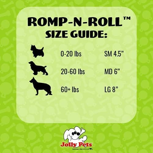Jolly Pets Romp-N-Roll Rope & Ball Dog Toy, 4.5 in Small, Purple