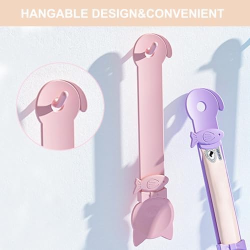 PETPAWLOVELY-1PCS Cat Treat Spoon Squeeze,Cat Strip Feeder spoon,Multi-Function Dispenser spoons,Easy Feeding Spoons for Licky Treats,Pet Food tool for Wet Food(Pink)
